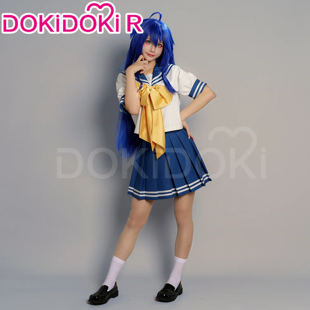 【Partially Ready For Ship】【Size S-2XL】Dokidoki-R Anime Manga Lucky Star Cosplay Izumi Konata Costume IzumiKonata - Image 2