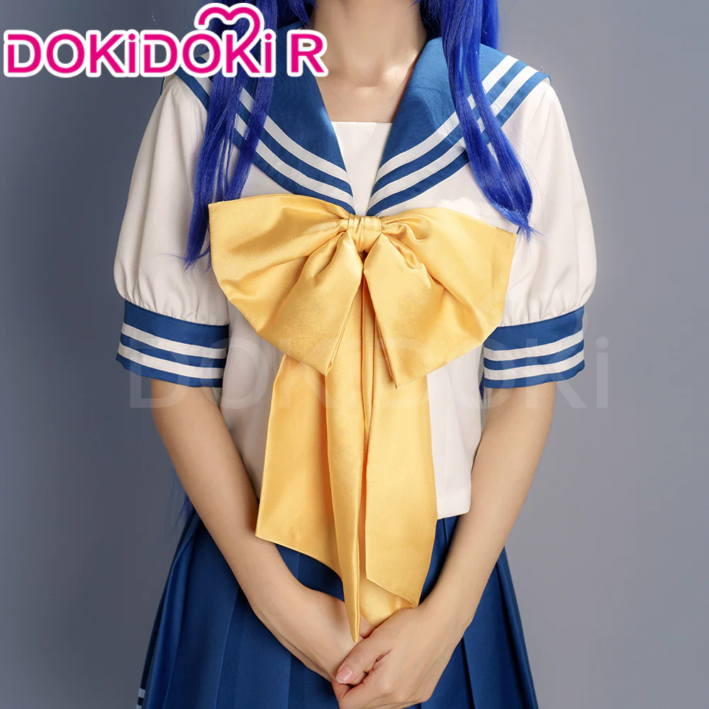 【Partially Ready For Ship】【Size S-2XL】Dokidoki-R Anime Manga Lucky Star Cosplay Izumi Konata Costume IzumiKonata - Image 5