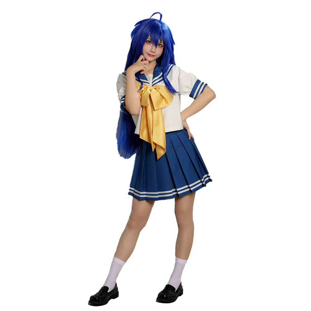 【Partially Ready For Ship】【Size S-2XL】Dokidoki-R Anime Manga Lucky Star Cosplay Izumi Konata Costume IzumiKonata - Image 6