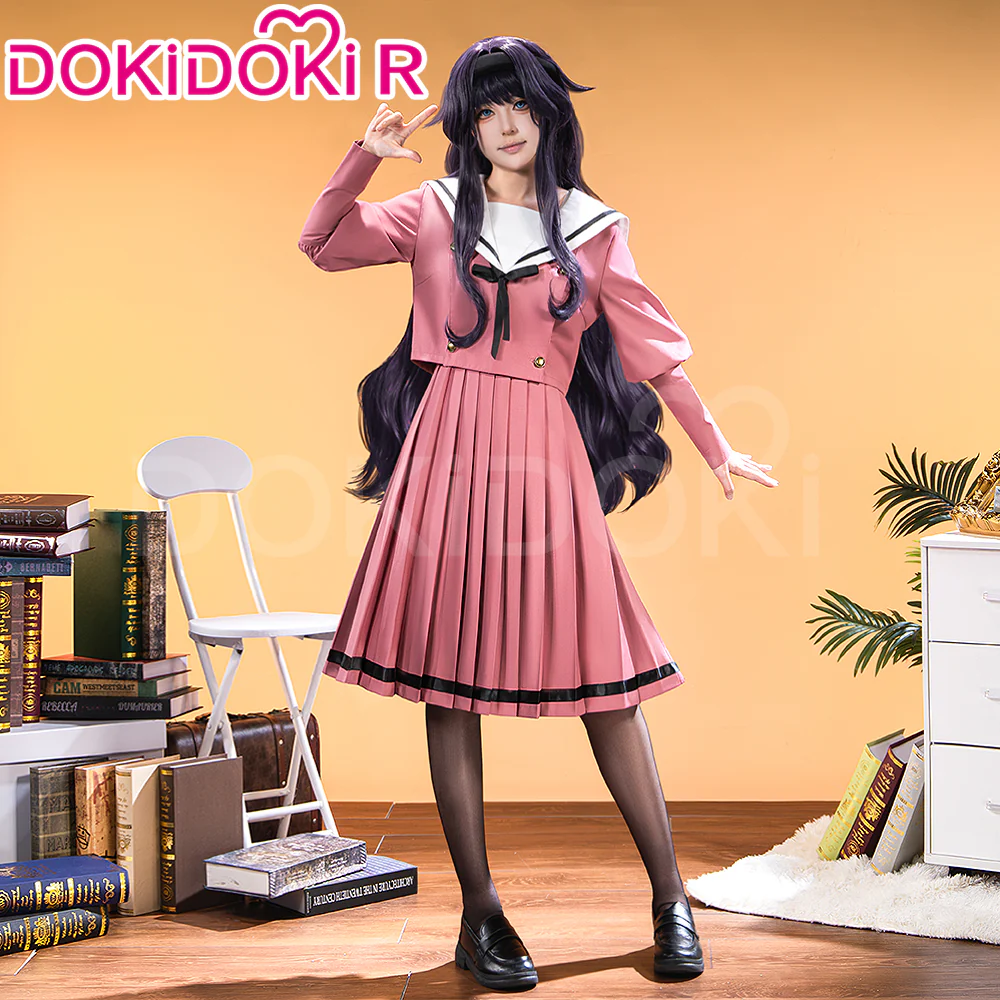 【Ready For Ship】【Last Batch】【Size S-2XL】DokiDoki-R Anime The Fragrant Flower Blooms With Dignity Cosplay Waguri Kaoruko Pink Dress Costume JK Casual Wear Kaoru Hana wa Rin to Saku