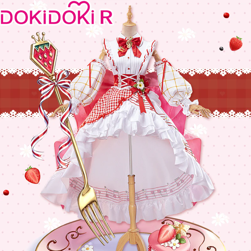 【Partially Ready For Ship】【Size S-2XL】DokiDoki-R Cosplay Costume / Shoes Strawberry Dress 15th anniversary - Image 3