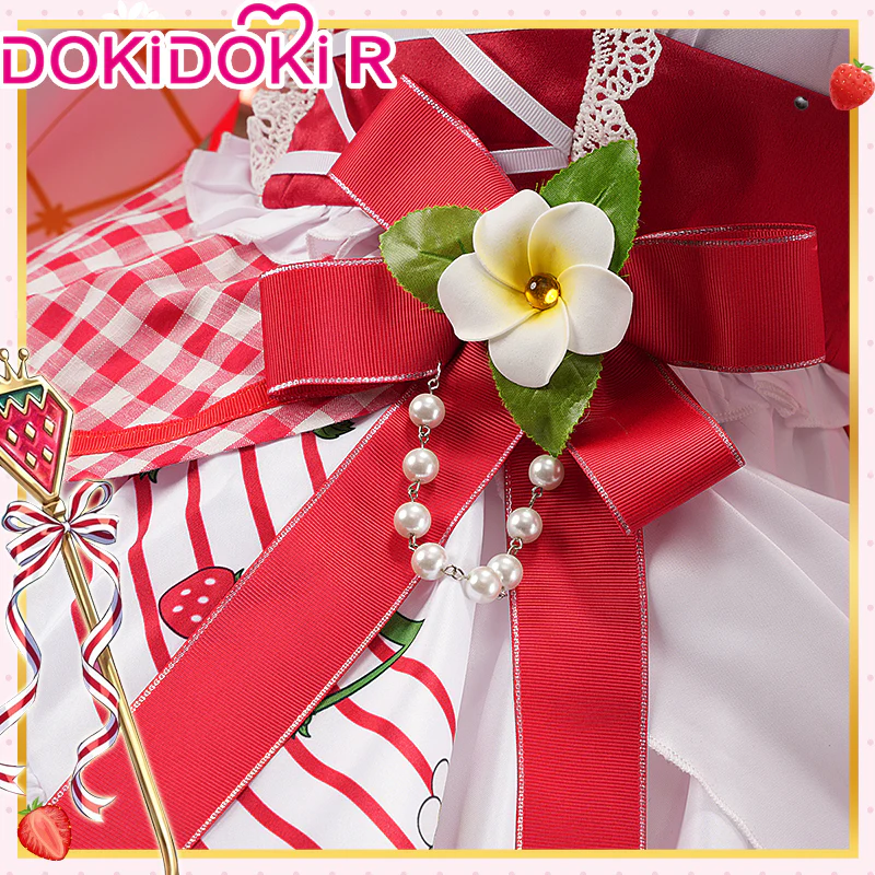 【Partially Ready For Ship】【Size S-2XL】DokiDoki-R Cosplay Costume / Shoes Strawberry Dress 15th anniversary - Image 6