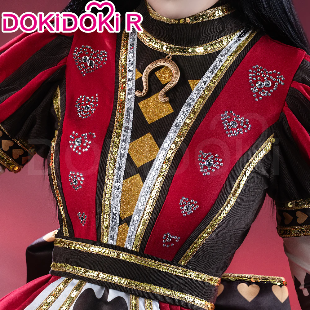 【Size S-2XL】DokiDoki-R Game Alice: Madness Returns Cosplay Alice Costume Royal Suit Red - Image 4