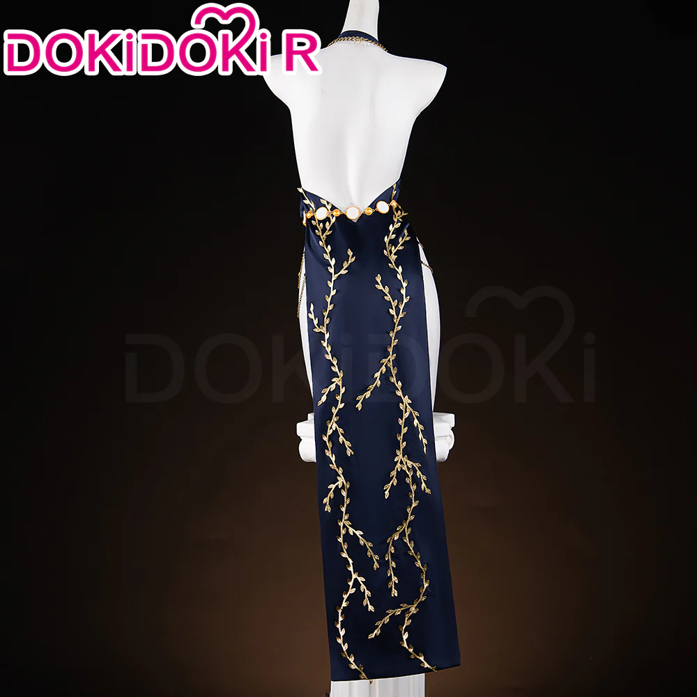 【Ready For Ship】【Size S-2XL】DokiDoki-R Game Cosplay Costume Blue Dress - Image 9