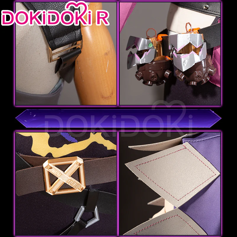 【In Stock】【Size S-2XL】DokiDoki-R Game Cosplay Costume Jinxx  Sleeveless / Tattoo Sticker - Image 5