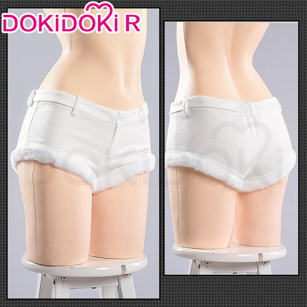 【Partially Ready For Ship】【Size S-2XL】DokiDoki-R Game Cosplay Costume White Plush Uniform Fortune Express - Image 9