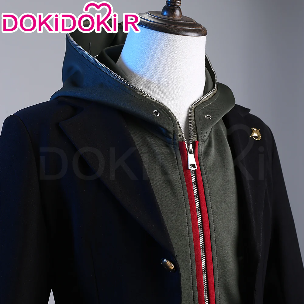 【Size S-2XL】DokiDoki-R Game Cosplay Black Jacket Costume - Image 5