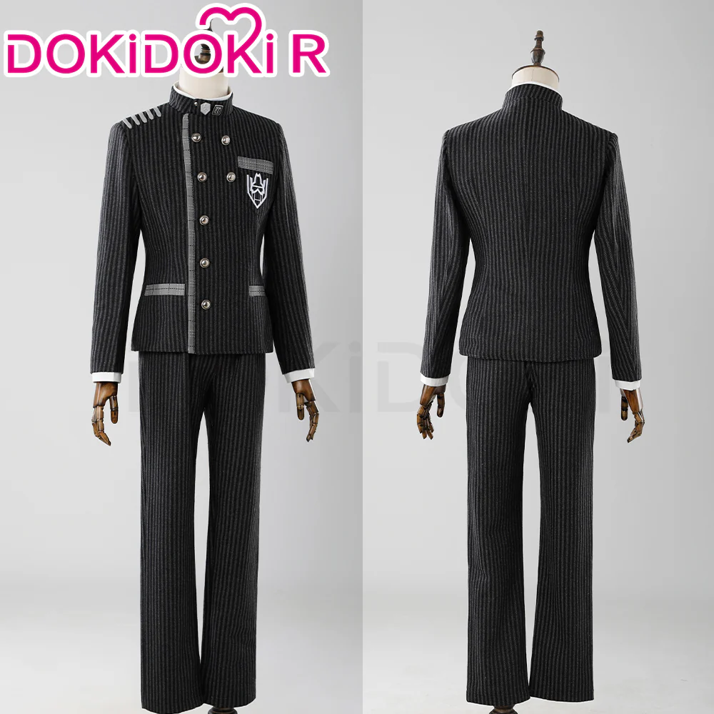 【Size S-2XL】DokiDoki-R Game Cosplay Costume Halloween Black Uniform - Image 2
