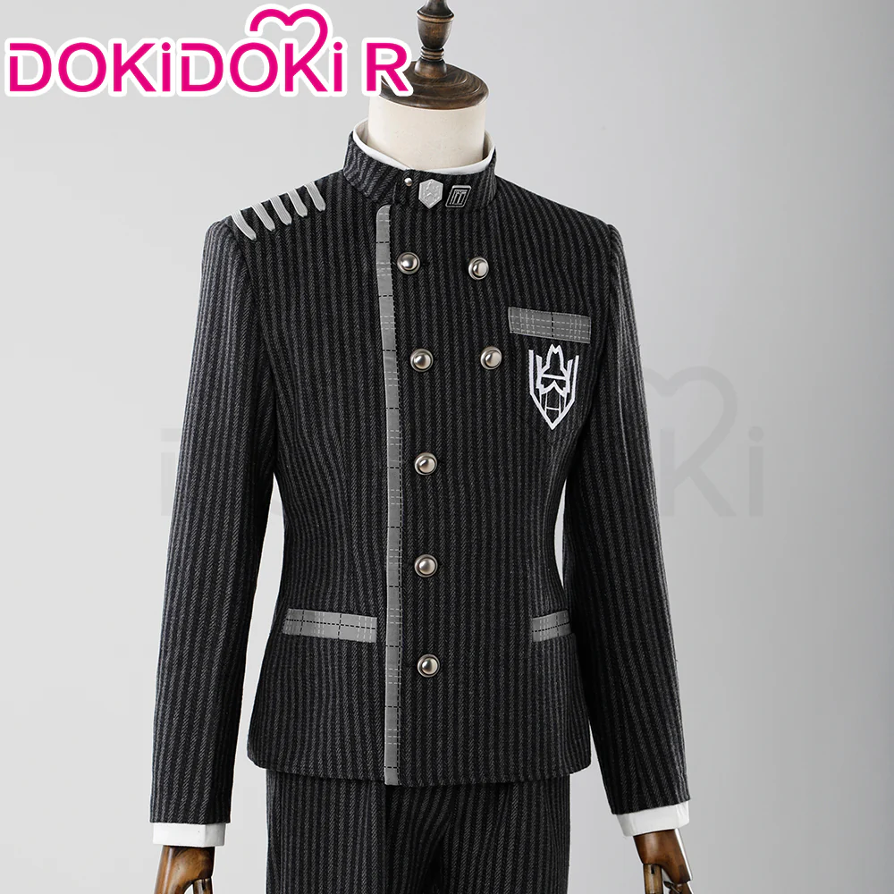 【Size S-2XL】DokiDoki-R Game Cosplay Costume Halloween Black Uniform - Image 3