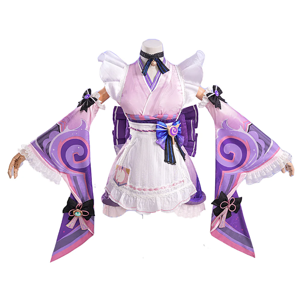 【Size XS-2XL】DokiDoki-R Game Genshin Impact Cosplay Yumemizuki Mizuki Costume Inazuma - Image 5
