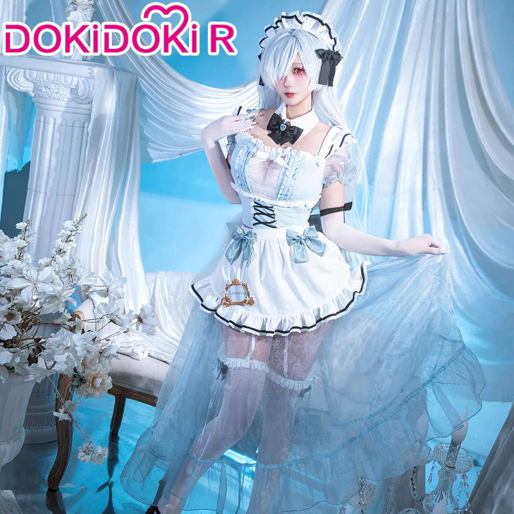 【Partially Ready For Ship】【Size S-2XL】DokiDoki-R Game Cosplay Cosplay Maid Costume - Image 2