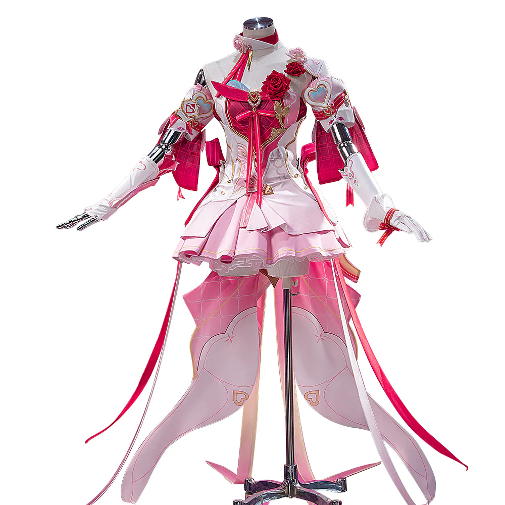 【Size S-2XL】DokiDoki-R Game Honkai Impact 3rd Cosplay Elysia Costume Hi Love Elf - Image 5