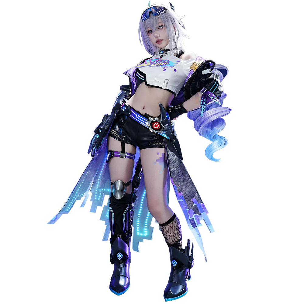 【Coming Soon】【Size S-2XL】 DokiDoki-R Honkai: Star Rail Cosplay Silver Wolf Costume Planarcadia - Image 5
