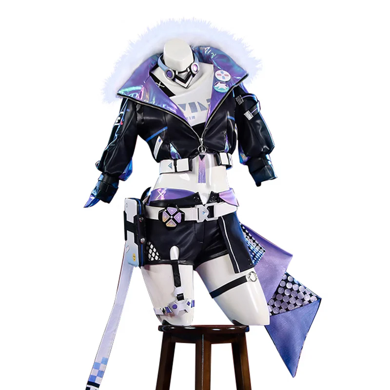 【Size S-2XL】DokiDoki-R Game Honkai: Star Rail Cosplay Silver Wolf Costume - Image 5