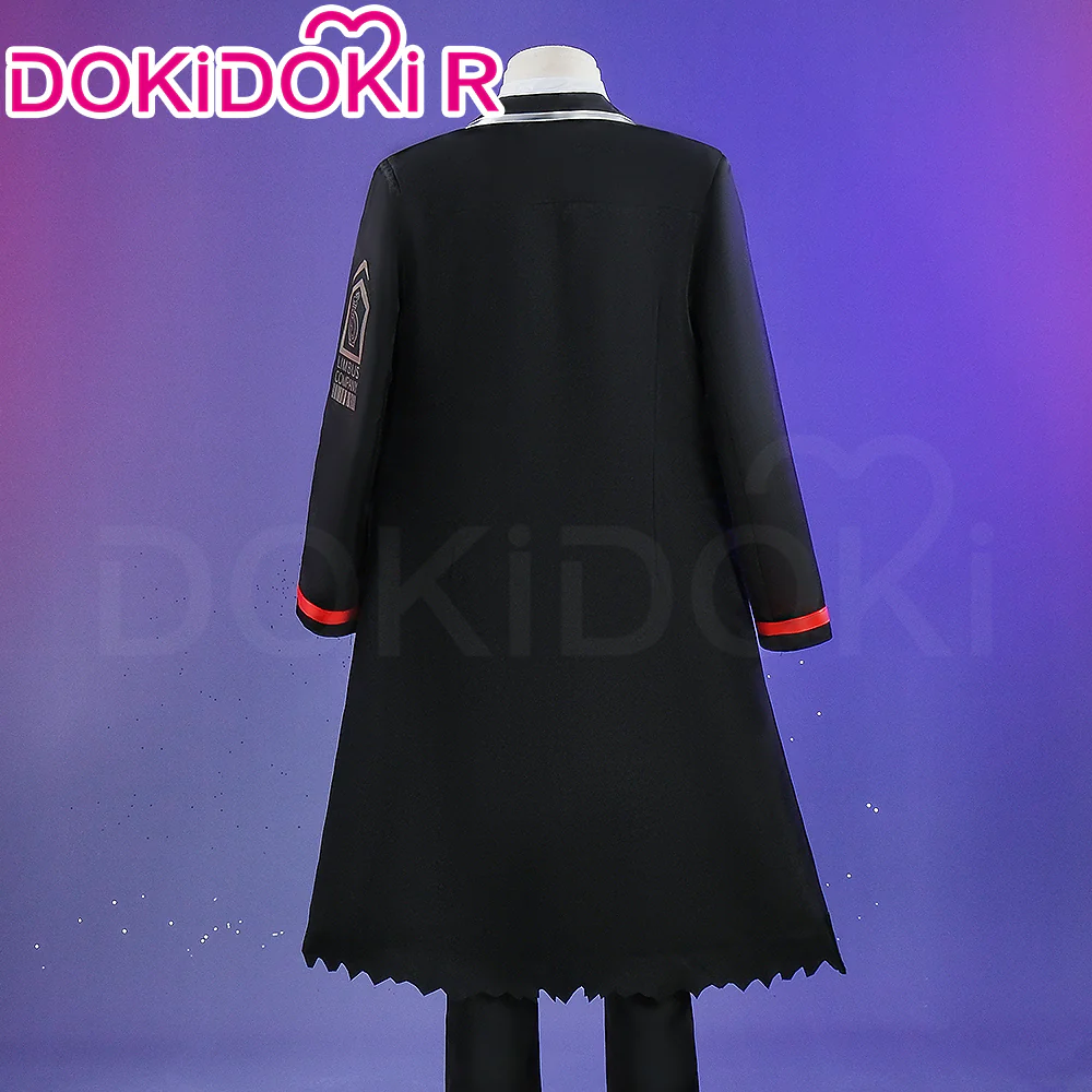 【Size S-2XL】DokiDoki-R Game Cosplay Black Suit Costume Halloween - Image 3