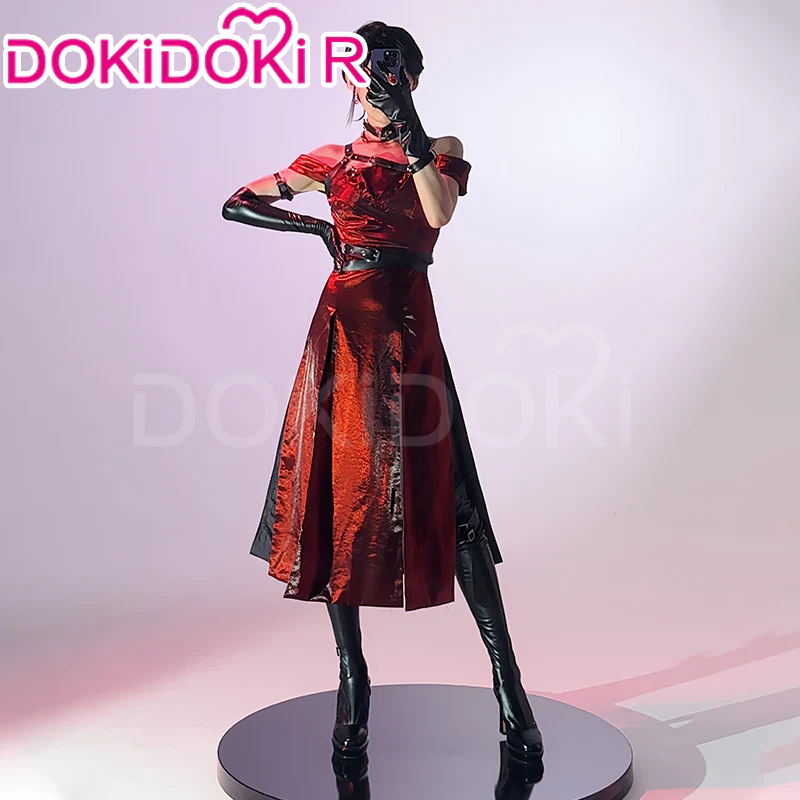 【Ready For Ship】【Size S-2XL】DokiDoki-R Game Love and Deepspace Cosplay Main Character MC Costume Enchanting Veil Red Dress Sylus - Image 3