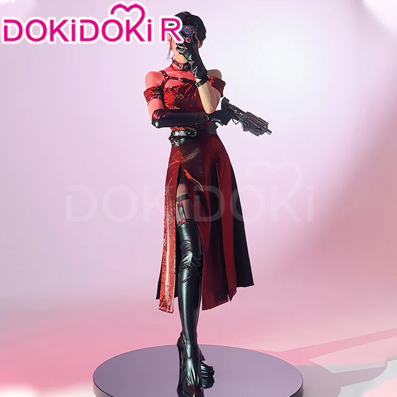 【Ready For Ship】【Size S-2XL】DokiDoki-R Game Love and Deepspace Cosplay Main Character MC Costume Enchanting Veil Red Dress Sylus - Image 4