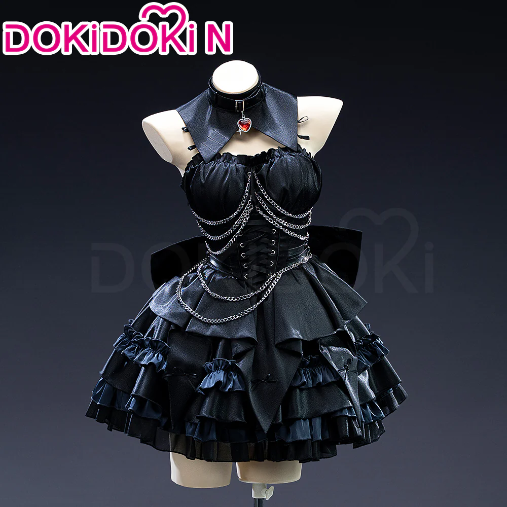 【Size S-2XL】DokiDoki-N Game NEEDY GIRL OVERDOSE Cosplay Ame Chan Costume Devil Suit Cute Dress Amechan - Image 2