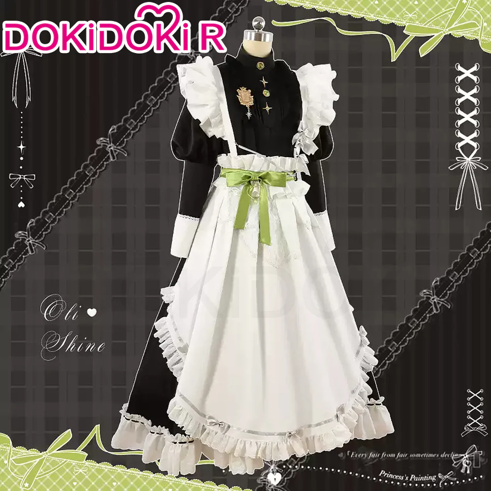 【Size XS-2XL】DokiDoki-R Game Nu: Carnival Cosplay Olivine Costume Maid - Image 2