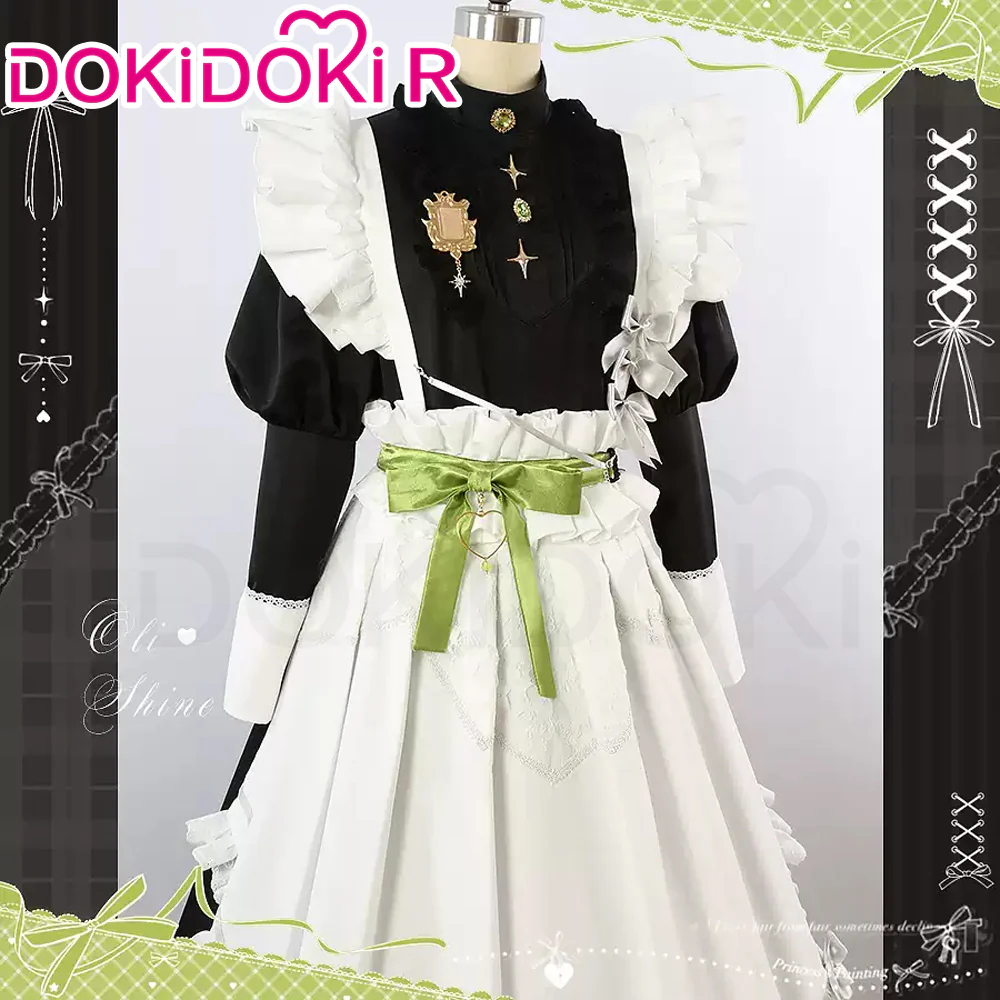 【Size XS-2XL】DokiDoki-R Game Nu: Carnival Cosplay Olivine Costume Maid - Image 4