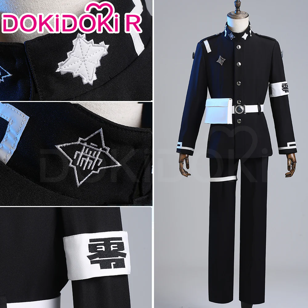 【Size S-2XL】DokiDoki-R Game The Hundred Line Last Defense Academy Cosplay Sumino Takumi Costume Uniform