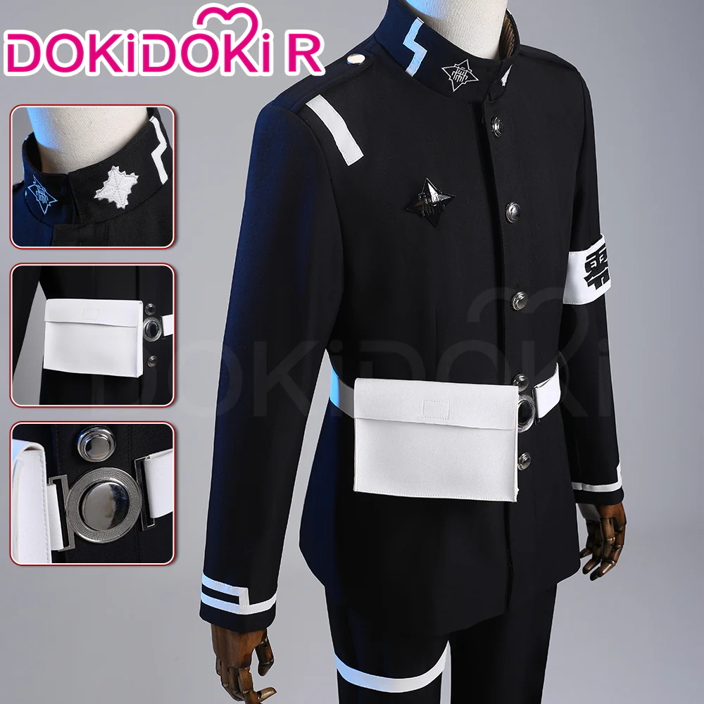 【Size S-2XL】DokiDoki-R Game The Hundred Line Last Defense Academy Cosplay Sumino Takumi Costume Uniform - Image 3