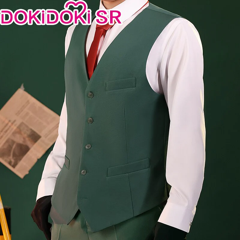 【Ready For Ship】【Size S-2XL】DokiDoki-SR Anime Cosplay Dad  Costume Green Suit - Image 4