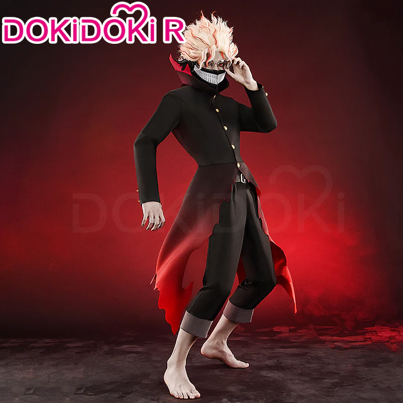 【Ready For Ship】【Size S-2XL】Dokidoki-R Anime DDD Cosplay Black Red Costume Female