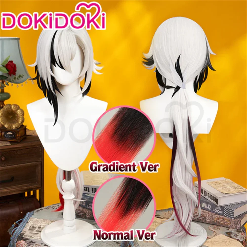 【US/EU LOCAL SHIPPING 】【Size S-2XL】DokiDoki-SR Game Genshin Impact Fontaine Fatui Harbinger Cosplay The Knave Arlecchino Costume / Wig - Image 7