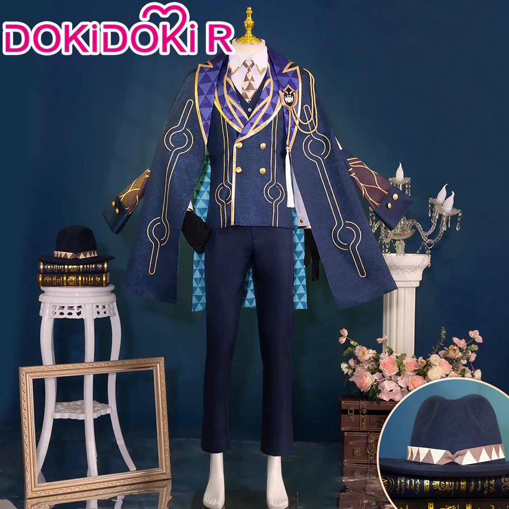 【Size S-2XL】DokiDoki-R Game Honkai: Star Rail Cosplay Aventurine Costume Shajin The Ten Stonehearts Sha Jin