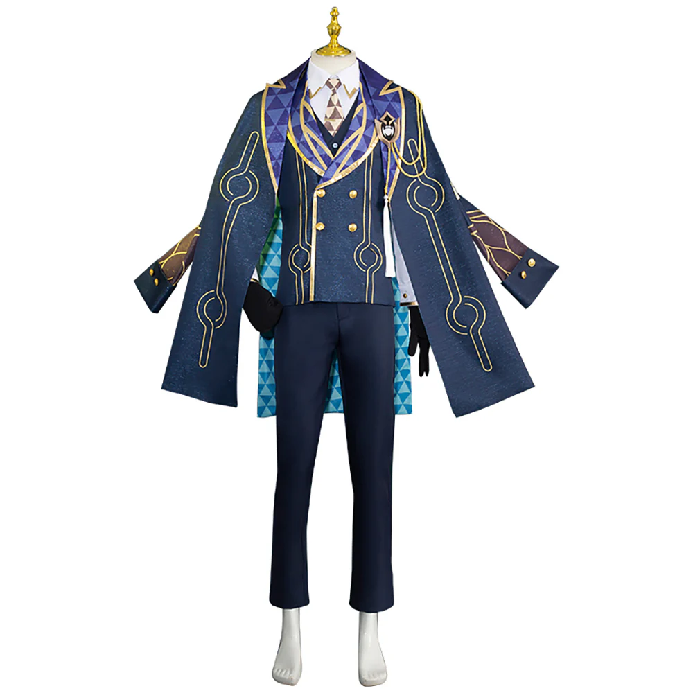 【Size S-2XL】DokiDoki-R Game Honkai: Star Rail Cosplay Aventurine Costume Shajin The Ten Stonehearts Sha Jin - Image 5