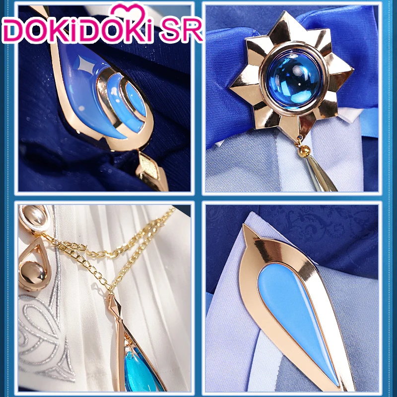 【US/EU LOCAL SHIPPING】【Size S-2XL】DokiDoki-SR Game Genshin Impact Cosplay Fontaine Furina Costume Dark Furina Focalors - Image 10