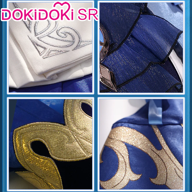 【US/EU LOCAL SHIPPING】【Size S-2XL】DokiDoki-SR Game Genshin Impact Cosplay Fontaine Furina Costume Dark Furina Focalors - Image 11
