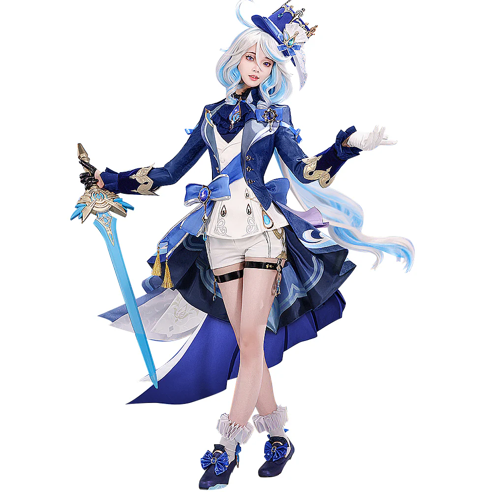 【US/EU LOCAL SHIPPING】【Size S-2XL】DokiDoki-SR Game Genshin Impact Cosplay Fontaine Furina Costume Dark Furina Focalors - Image 14