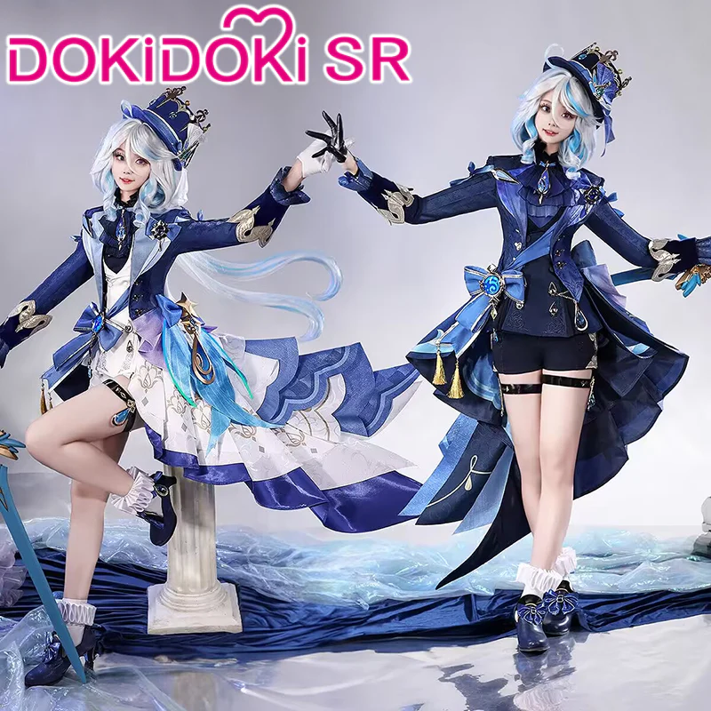 【US/EU LOCAL SHIPPING】【Size S-2XL】DokiDoki-SR Game Genshin Impact Cosplay Fontaine Furina Costume Dark Furina Focalors - Image 3