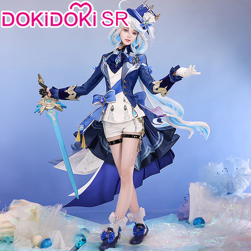 【US/EU LOCAL SHIPPING】【Size S-2XL】DokiDoki-SR Game Genshin Impact Cosplay Fontaine Furina Costume Dark Furina Focalors - Image 4