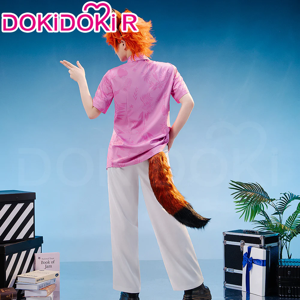 【Ready For Ship】【Size XS-3XL】DokiDoki-R Anime Cosplay Fox Costume Pink Shirt - Image 3