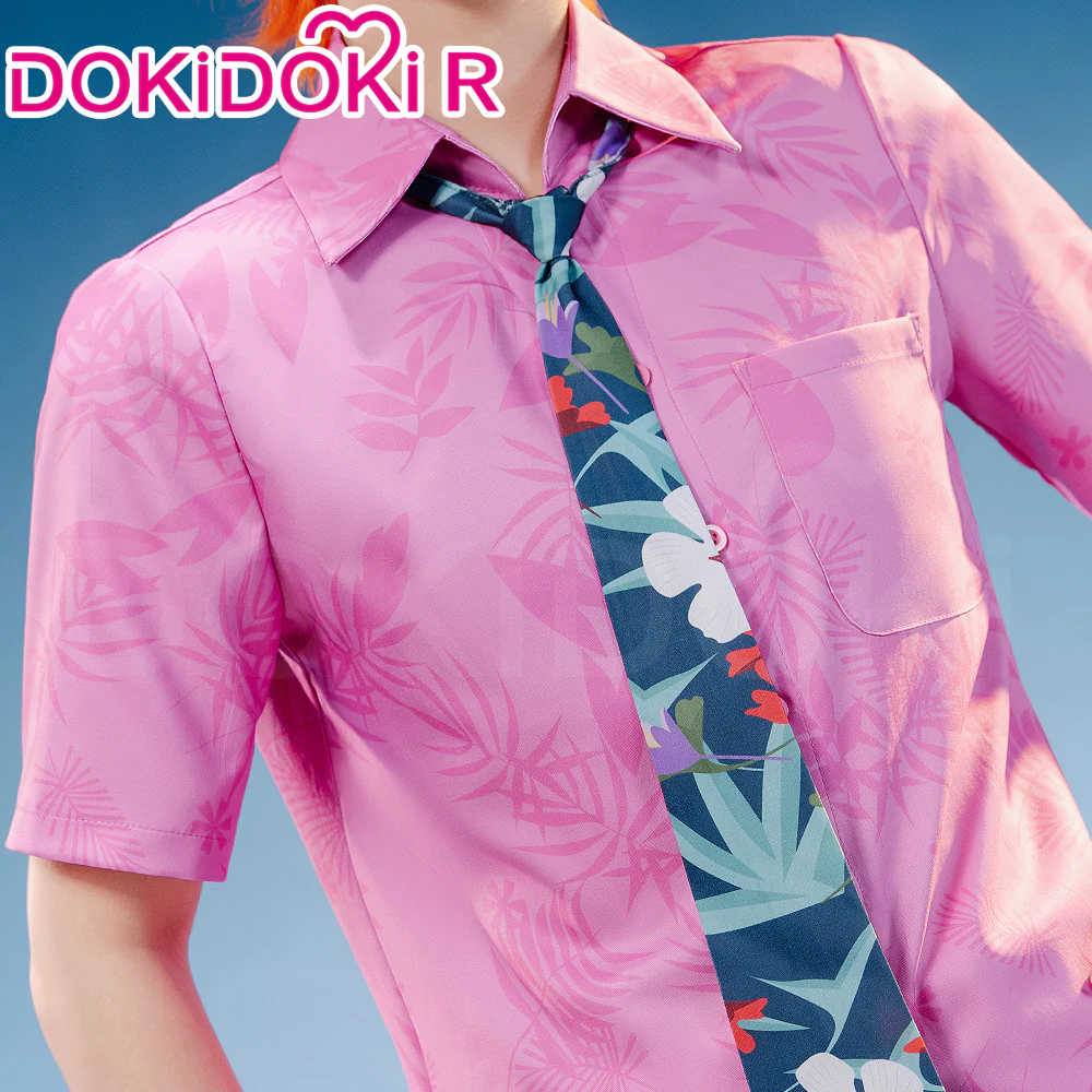 【Ready For Ship】【Size XS-3XL】DokiDoki-R Anime Cosplay Fox Costume Pink Shirt - Image 4