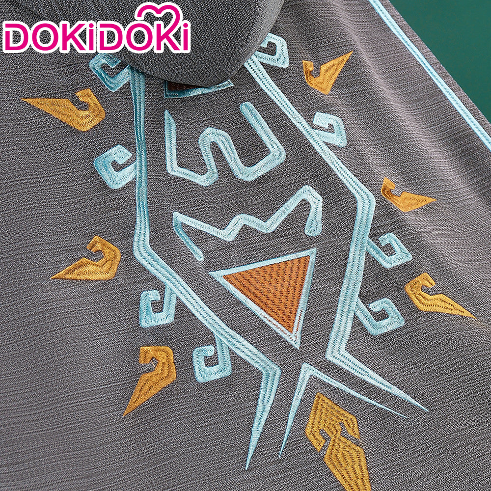 【Ready For Ship】【Last Batch】【Size S-3XL】DokiDoki Game Cosplay Costume Grey Cape Cloak - Image 3
