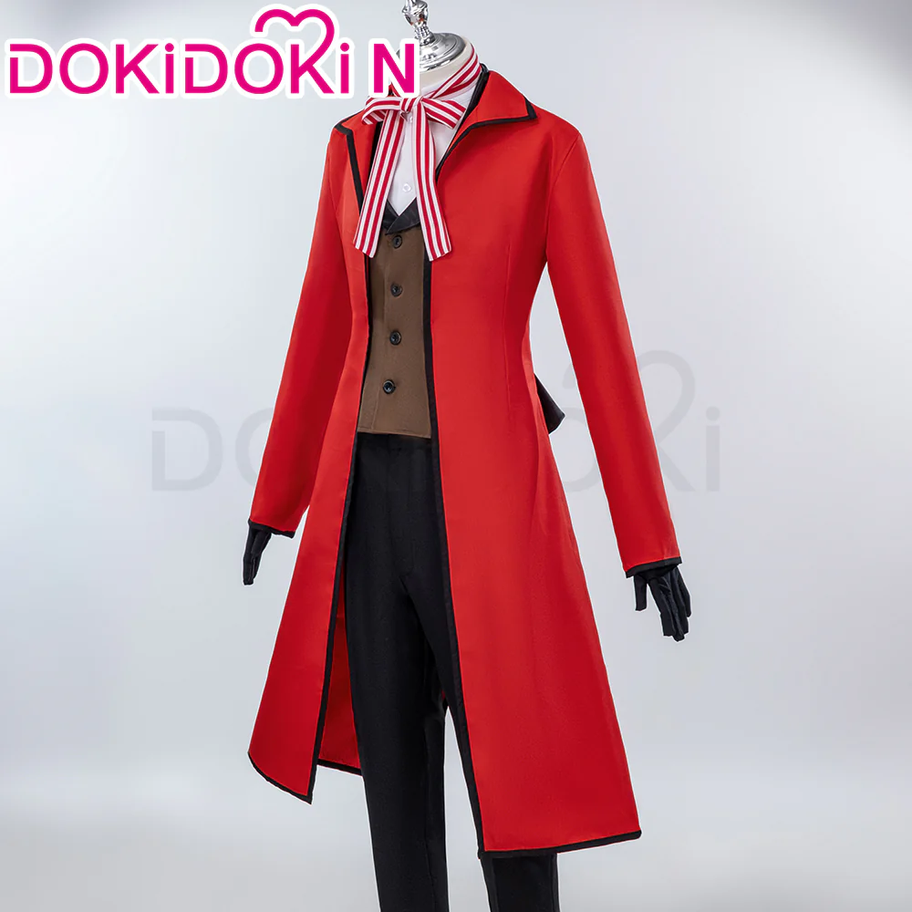 【Size S-3XL】DokiDoki-N Anime Black Butler Cosplay Grell Sutcliff Costume Kuroshitsuji - Image 2