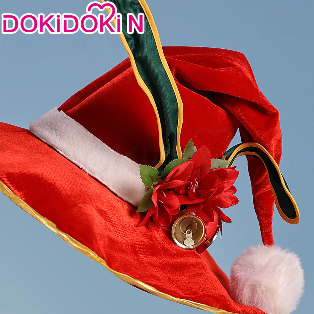 【Size S-3XL】DokiDoki-N Anime Cosplay Costume Christmas Red Green Black Cute Dress - Image 5