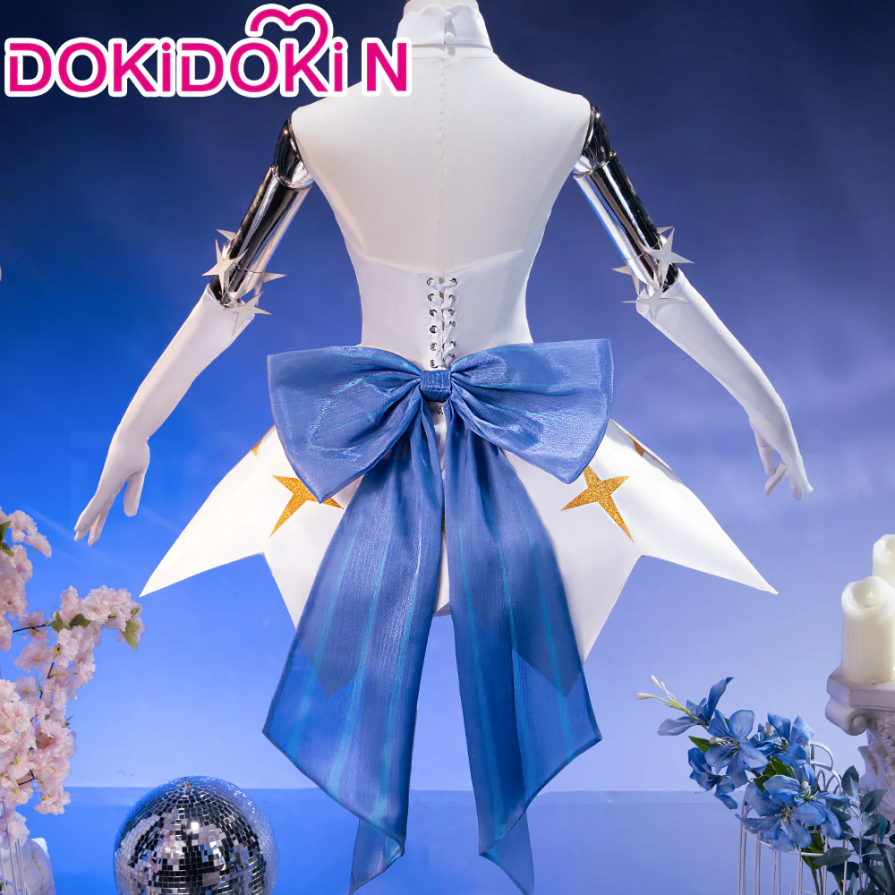 【Size S-3XL】DokiDoki-N Anime Cosplay Ballet Costume White Star Dress - Image 2