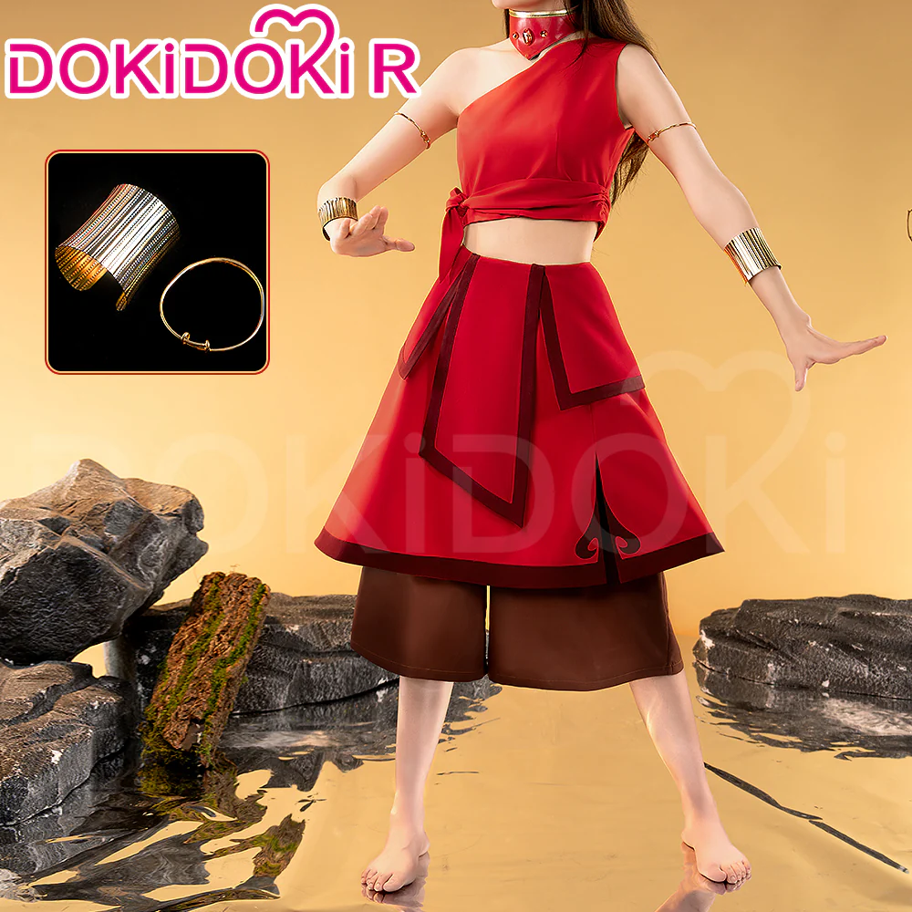 【Ready For Ship】【Last Batch】【Size S-3XL】DokiDoki-R Anime Avatar:The Last Airbender Cosplay Katara Costume Fire Nation