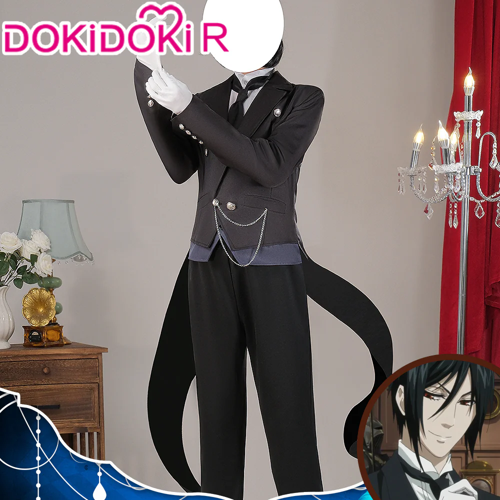 【Partially Ready For Ship】【Size S-3XL】DokiDoki-R Anime Black Butler Cosplay Sebastian Costume