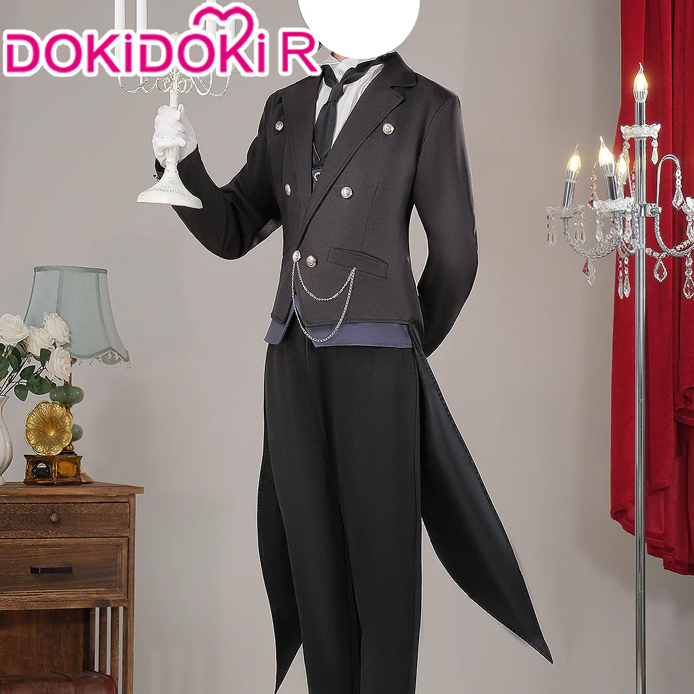 【Partially Ready For Ship】【Size S-3XL】DokiDoki-R Anime Black Butler Cosplay Sebastian Costume - Image 3