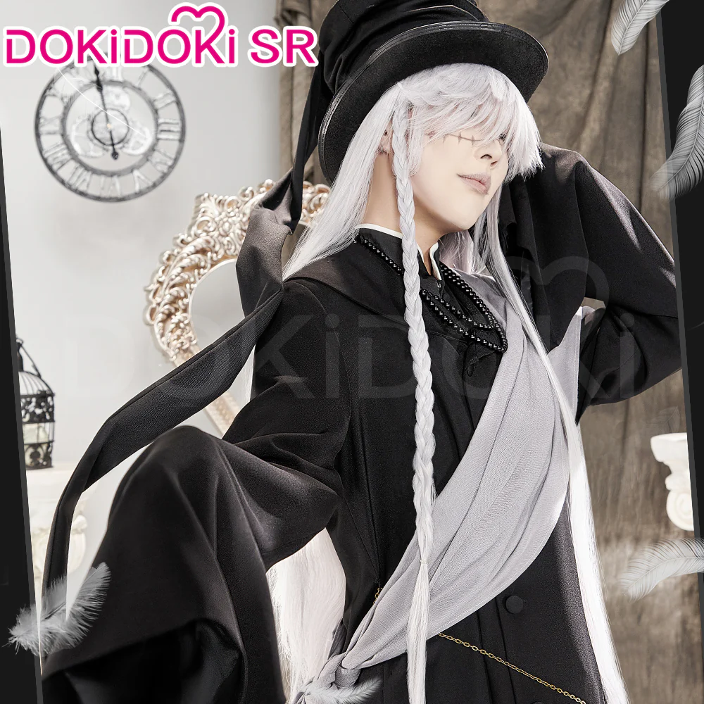 【Size S-3XL】DokiDoki-SR Anime Black Butler Cosplay Under Taker Costume Undertaker - Image 4