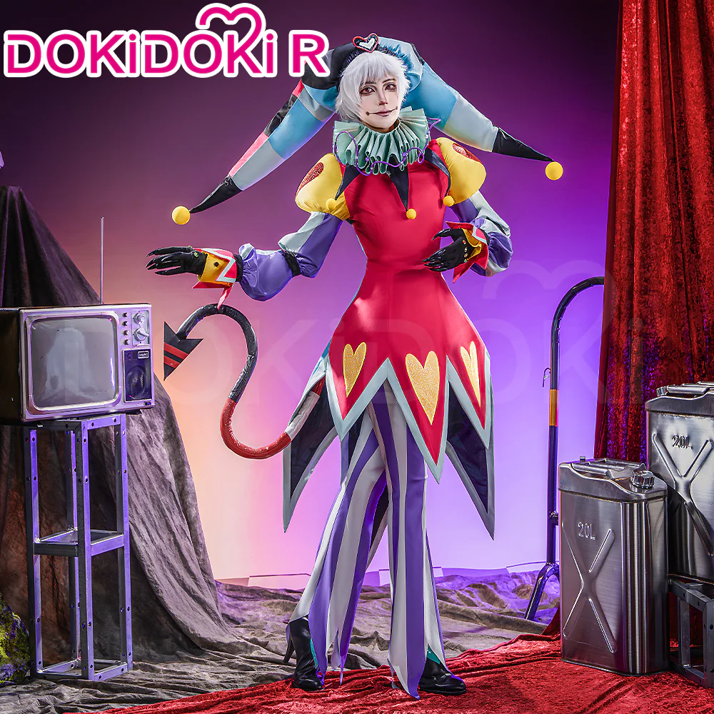 【Size S-2XL】DokiDoki-R Anime Cosplay Bule Red Costume With Hat
