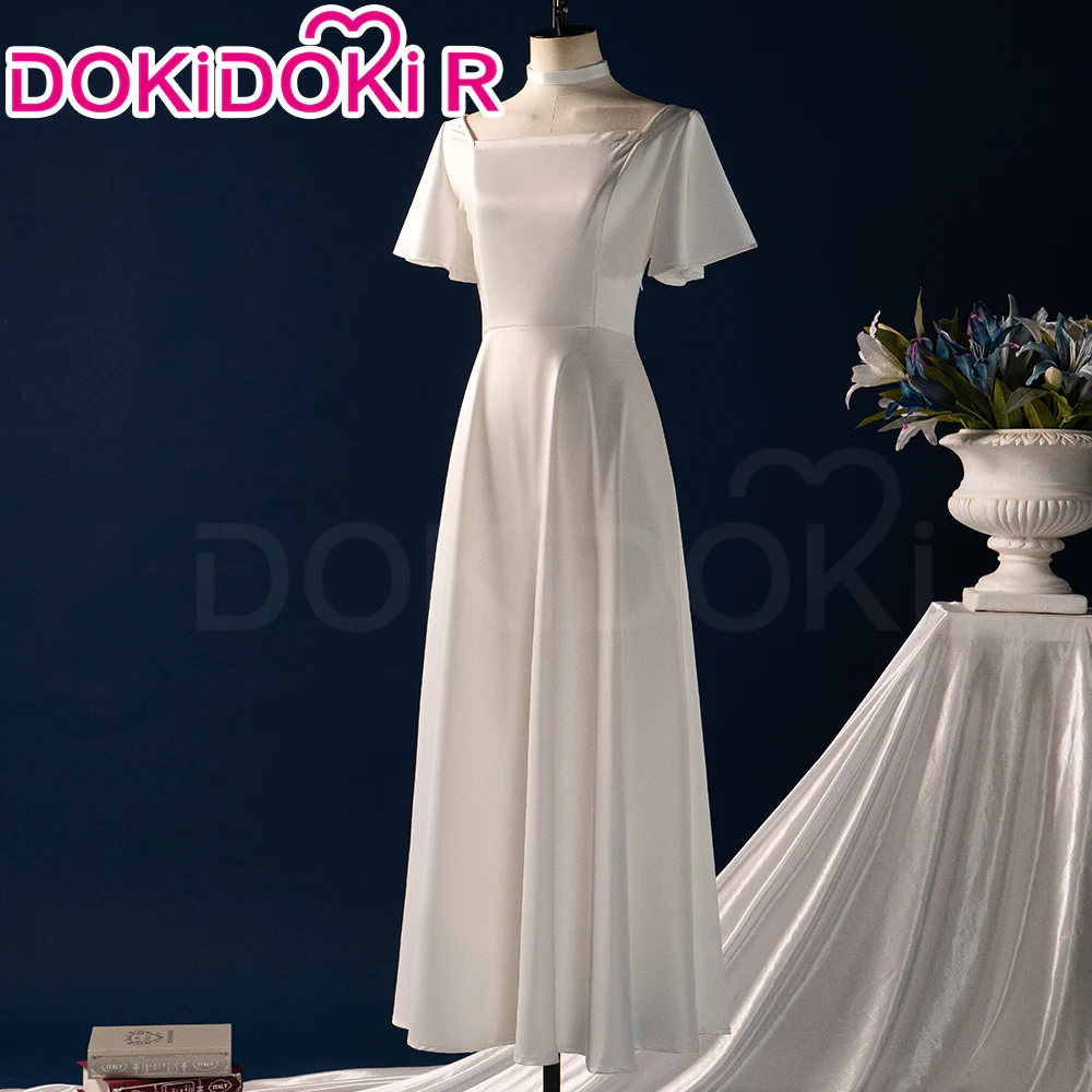 【Ready For Ship】【Size S-3XL】【Last Batch】DokiDoki-R Anime Cosplay Friierern Costume White Dress Party Gown
