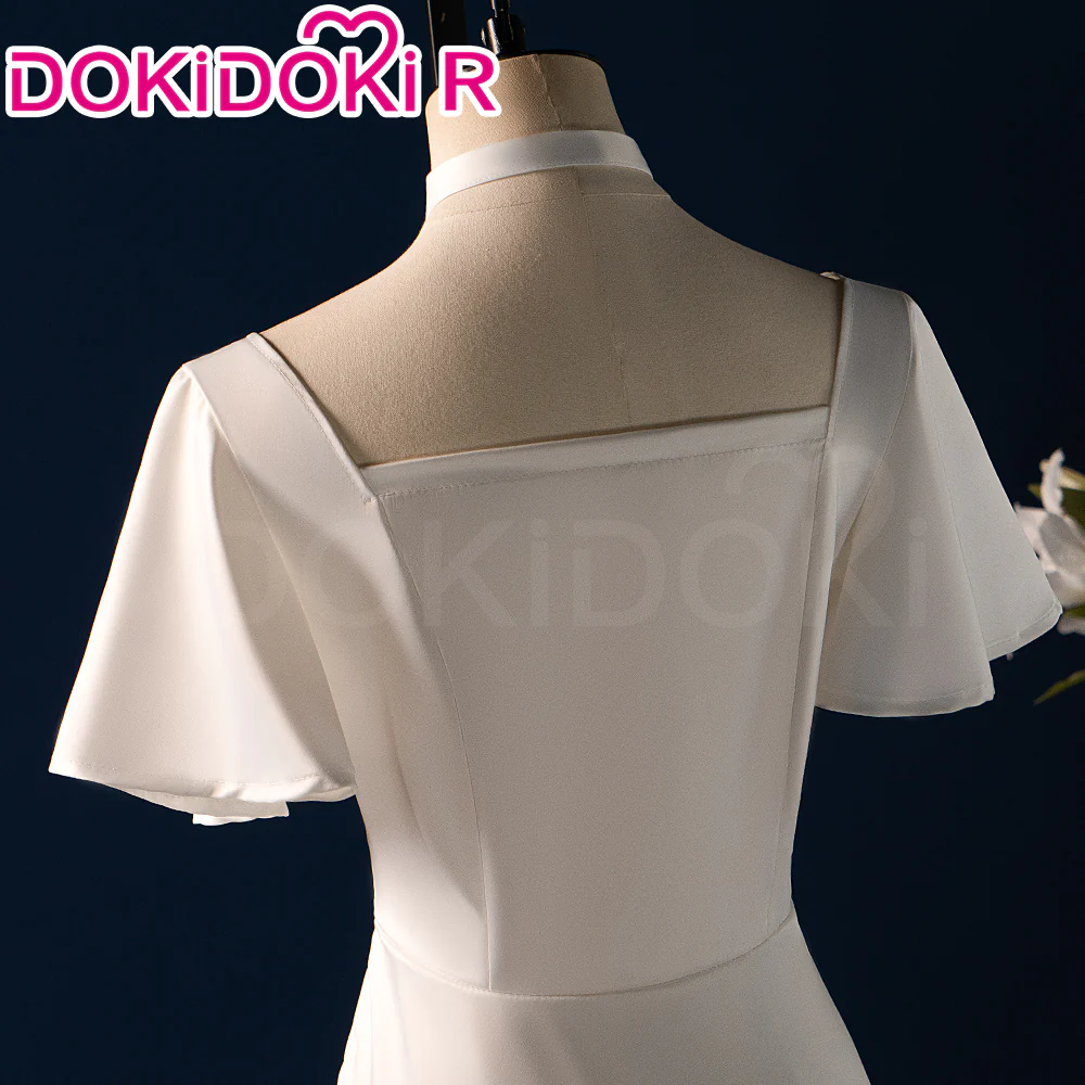 【Ready For Ship】【Size S-3XL】【Last Batch】DokiDoki-R Anime Cosplay Friierern Costume White Dress Party Gown - Image 4