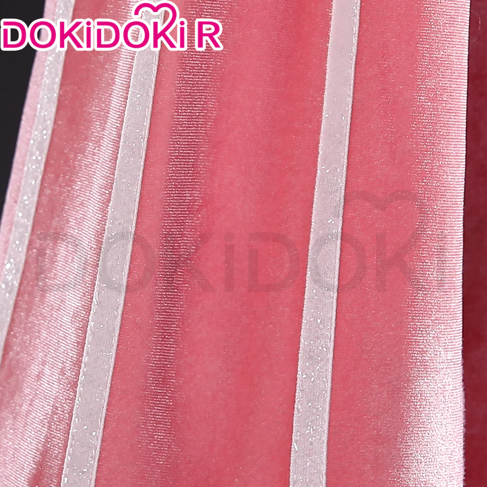【Size S-3XL】DokiDoki-R Anime Hell Hotel Cosplay Costume Demon Velvet Pink Suit 2nd Season - Image 4